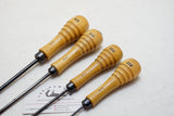 MINT SET OF 4 ROBERTSON CABINETMAKERS SCREWDRIVERS - #S 0, 1, 2, 3