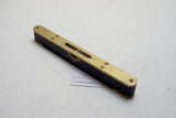 EXTRA FINE E PRESTON EBONY & BRASS SPIRIT LEVEL - 8"