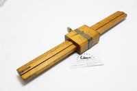 WONDERFUL LARGE TRIPLE SHAFT MORTISE / MARKING GAUGE