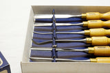 MINT IN BOX SET OF MARPLES CARVING CHISELS