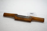 FINE LARGE TRAVISHER OR CURVED SPOKESHAVE - 14" - 1862 MILITARY BROAD ARROW
