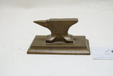 LOVELY SOLID BRASS JEWELLERS ANVIL ON PEDESTAL BASE