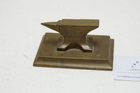 LOVELY SOLID BRASS JEWELLERS ANVIL ON PEDESTAL BASE