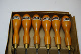 NOS SET OF 6 SORBY CARVING TOOLS