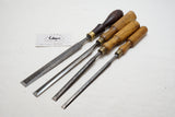 SET OF 4 THOS. IBBOTSON LONG PARING CHISELS