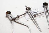 SET OF 3 STARRETT 5" INSIDE & OUTSIDE CALIPERS + DIVIDER