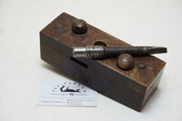 FINE ROSEWOOD OR LIGNUM SCREW BOX WITH TAP