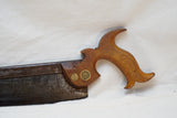 LOVELY EARLY BEARDSHAW TENON OR DOVETAIL SAW CIRCA 1840!