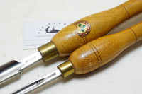 FINE PAIR OF W. MARPLES LATHE TURNING GOUGES