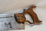 EARLY J TAYLOR SPLIT NUT TENON SAW - CA 1840
