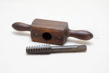 EARLY TAP & DIE WOOD THREAD / SCREW BOX - 1"