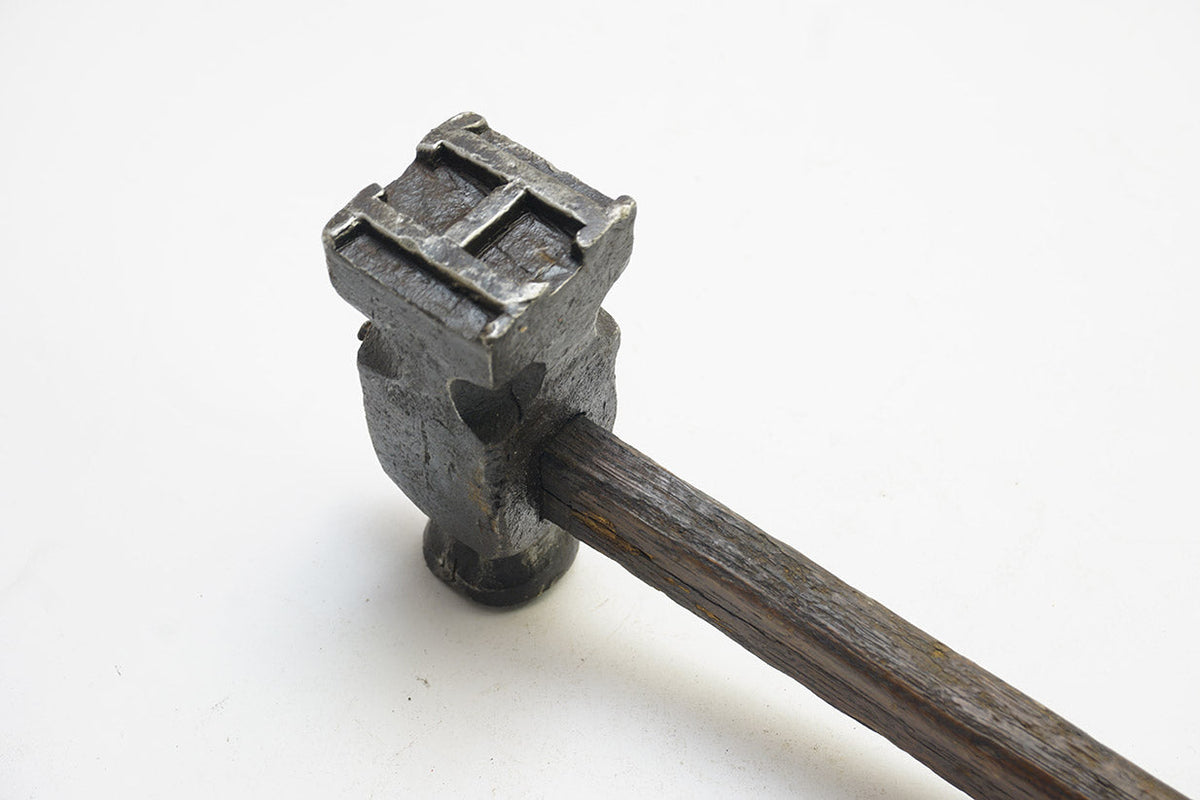 FABULOUS EARLY LOG MARKING HAMMER "H" & "T" Ted Dawson