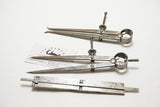 SET OF 3 MOORE & WRIGHT MACHINIST TOOLS - DIVIDER, CALIPER, DEPTH GAUGE