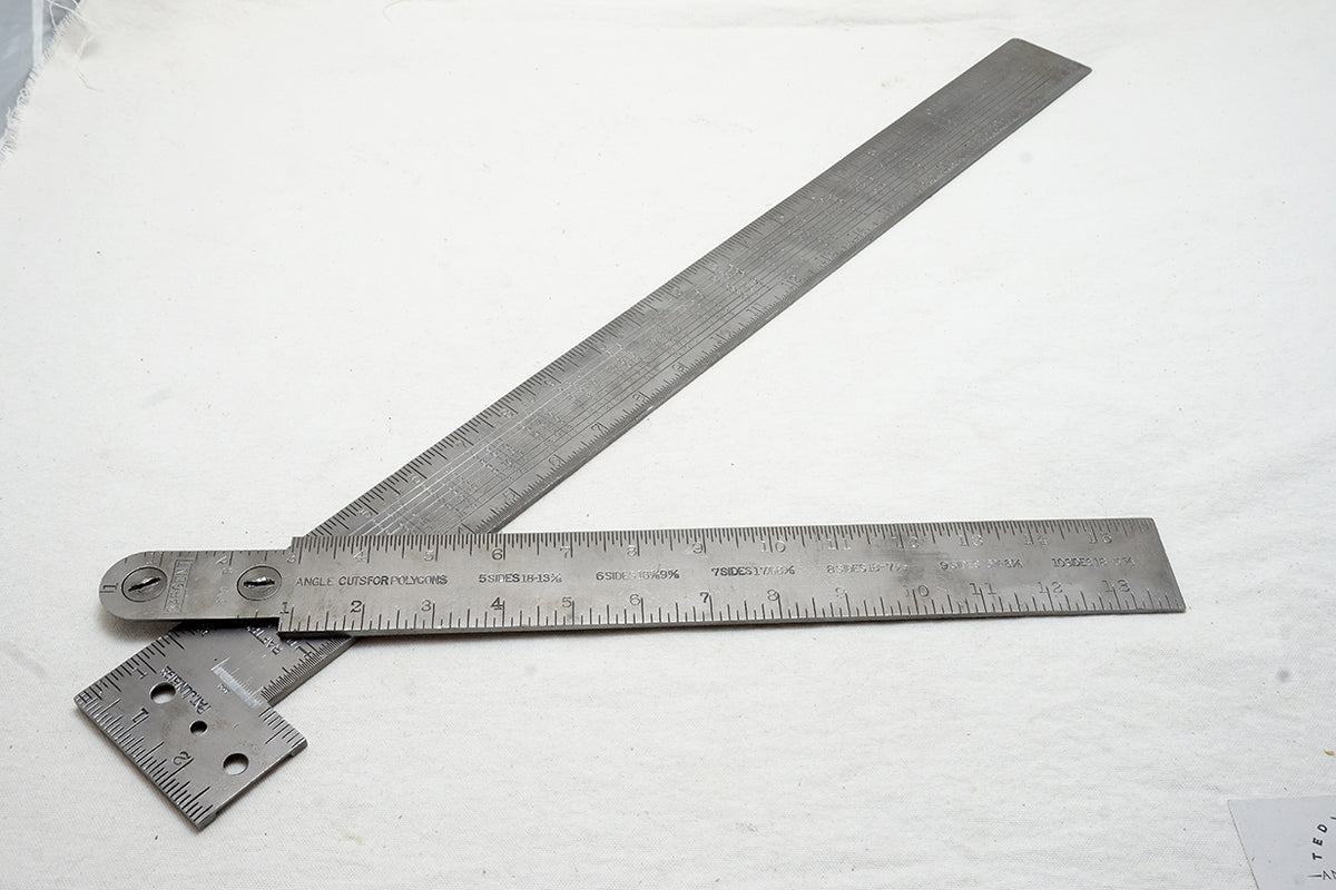 FINE SARGENT 1914 PATENT TAKE DOWN FRAMING SQUARE – Ted Dawson Antique ...