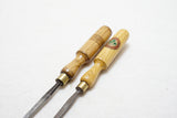 PAIR OF MARPLES LEFT & RIGHT 1/4" SKEW CHISELS