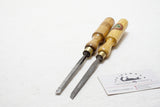PAIR OF MARPLES LEFT & RIGHT 1/4" SKEW CHISELS