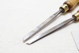 PAIR OF MARPLES LEFT & RIGHT 1/4" SKEW CHISELS