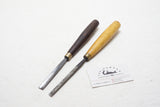 GREAT PAIR OF S. J. ADDIS STRAIGHT GOUGES - 3/8" & 7/16"