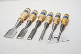 FINE SET OF 6 BERG ESKILSTUNA 1027 SOCKET BUTT CHISELS