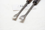 FINE PAIR OF 5/8" ADDIS & HOWARTH SPOON CARVING GOUGES