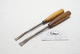 FINE PAIR OF ADDIS & HOWARTH SPOON CARVING GOUGES