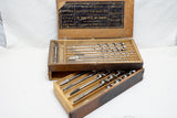 EARLY IRWIN AUGER BIT SET IN ORIGINAL BOX - 1/4" ~ 1" - PATENT 1884