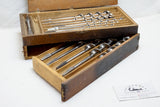 EARLY IRWIN AUGER BIT SET IN ORIGINAL BOX - 1/4" ~ 1" - PATENT 1884
