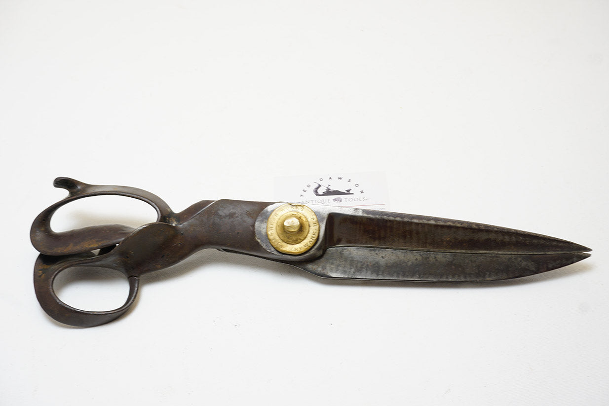 RARE LARGE 1800s VIM SHEAR WORKS NEWARK NJ SCISSORS - 15