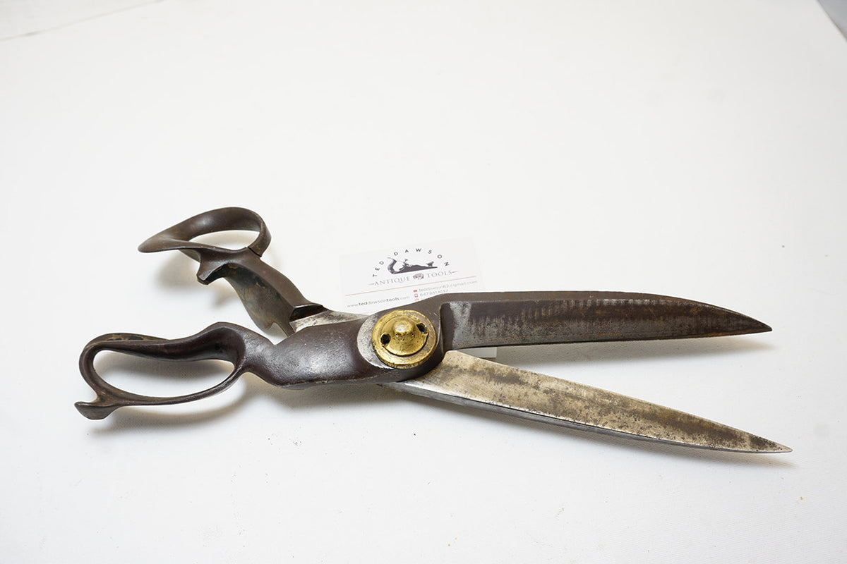 RARE LARGE 1800s VIM SHEAR WORKS NEWARK NJ SCISSORS - 15