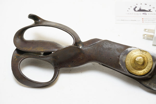 RARE LARGE 1800s VIM SHEAR WORKS NEWARK NJ SCISSORS - 15