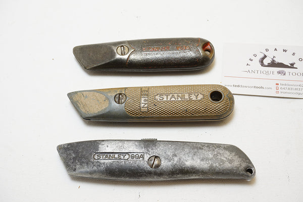 LOT OF 3 STANLEY UTILITY KNIVES