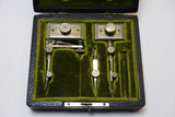 EARLY T. ALTENEDER & SONS DRAFTING SET WITH TRAMMELS