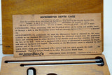 LIKE NEW IN BOX LUFKIN NO 513 MICROMETER DEPTH GAGE - USA