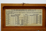 MINT LUFKIN RULE CO. NO. 680B INSIDE MICROMETER SET - RINGS, CYLINDERS, ETC