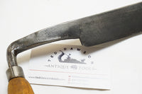 EARLY W. GREAVES CURVED DRAW KNIFE - 10"