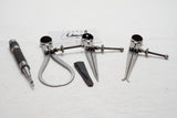 SET OF 3 STARRETT 5" INSIDE & OUTSIDE CALIPERS, DIVIDER, CENTER PUNCH