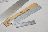 LIKE NEW STARRETT NO. 1386 15" STEEL STRAIGHT EDGE & 2 LUFKIN STEEL RULES