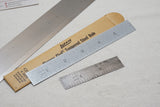 LIKE NEW STARRETT NO. 1386 15" STEEL STRAIGHT EDGE & 2 LUFKIN STEEL RULES