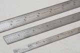 FINE STARRETT 3 PC RULE SET - 12", 6", 6"