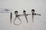 FINE SET - B & S, STARRETT 5" INSIDE & OUTSIDE CALIPERS, DIVIDER & CENTER PUNCH