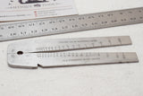 FINE STARRETT 2 PC RULE SET - METRIC 30 CM / 12" PLUS NO 227 WIRE GAUGE