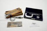 3 EARLY BROWN & SHARPE MICROMETERS IOB