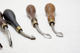LOT OF 6 DIXON LEATHERWORKER'S CREASERS