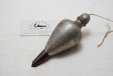 FABULOUS HUGE EARLY NICKLE PLATED PLUMB BOB