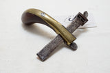 GORGEOUS EARLY H HUBER PISTOL GRIP LEATHER SLITTER OR DRAW GAUGE - 1834