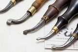 FINE SET OF 6 GOMPH CREASER LEATHER TOOLS