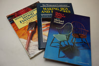 THREE WOODWORKING GUIDE BOOKS- CHAIRMAKING, JIG AND FIXTURES, FINISHING