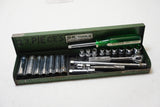 SK TOOLS 21 PIECE 1/4" DRIVE SOCKET SET - 1960-70s?