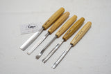 5 NEAR NEW PFEIL SWISS MADE CARVING CHISELS- PERFECT