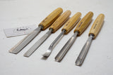 5 NEAR NEW PFEIL SWISS MADE CARVING CHISELS- PERFECT